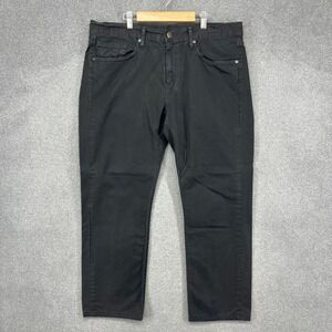 J Brand KANE Slim Straight Leg Pants Mens 36 Black Made in USA 5-Pocket Trousers